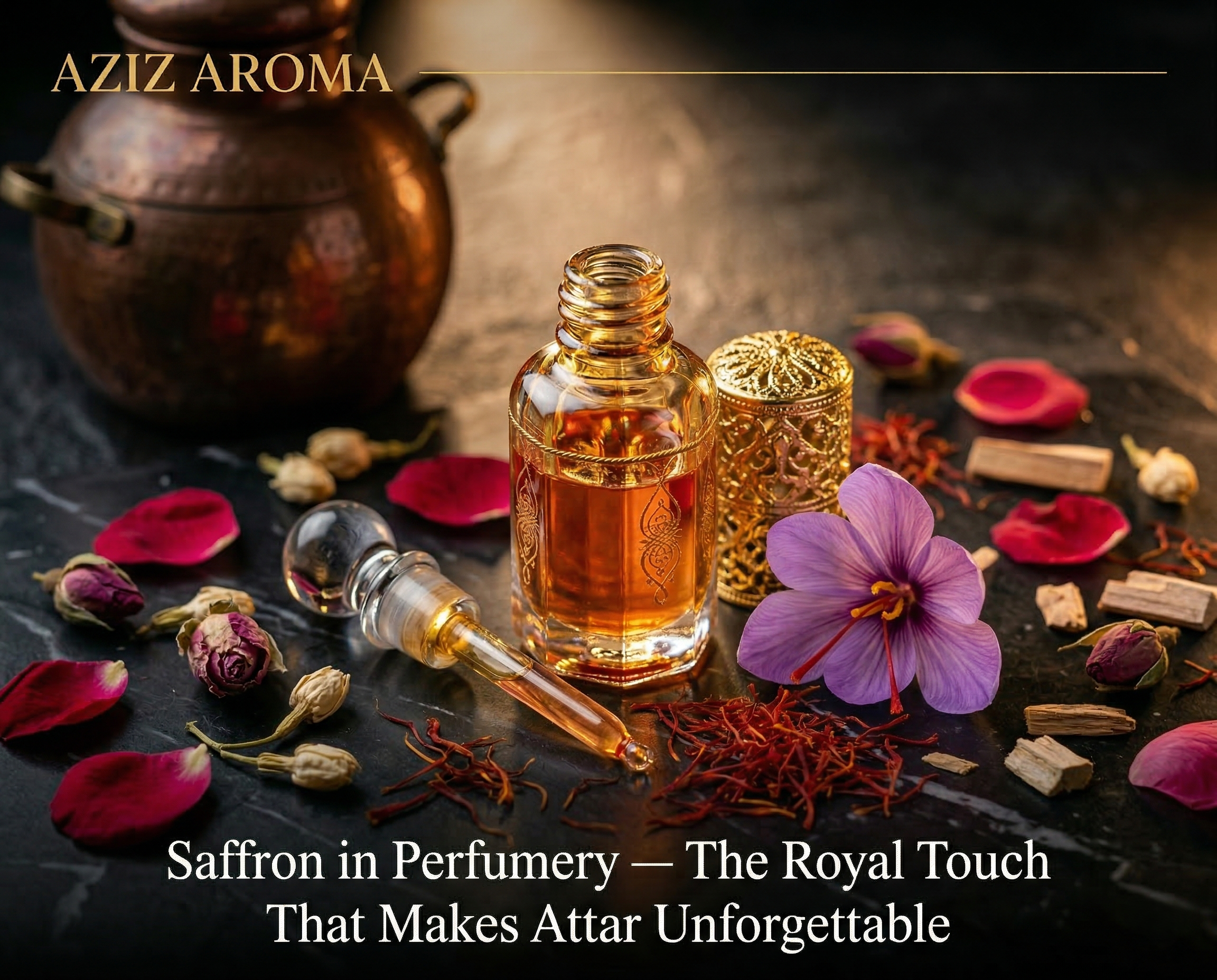 Saffron in Perfumery — The Royal Touch That Makes Attar Unforgettable