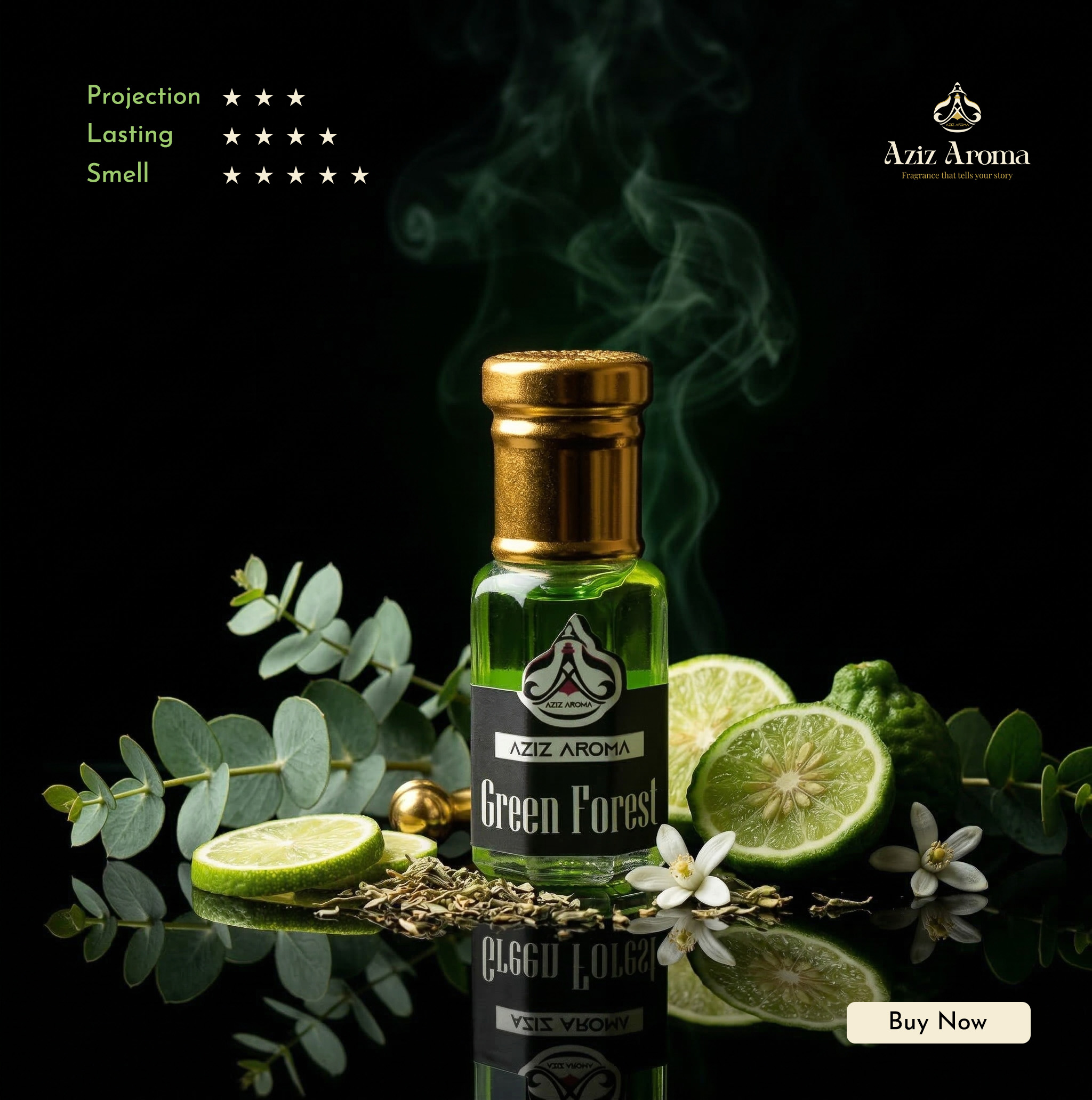 Green Forest Attar - Aziz Aroma