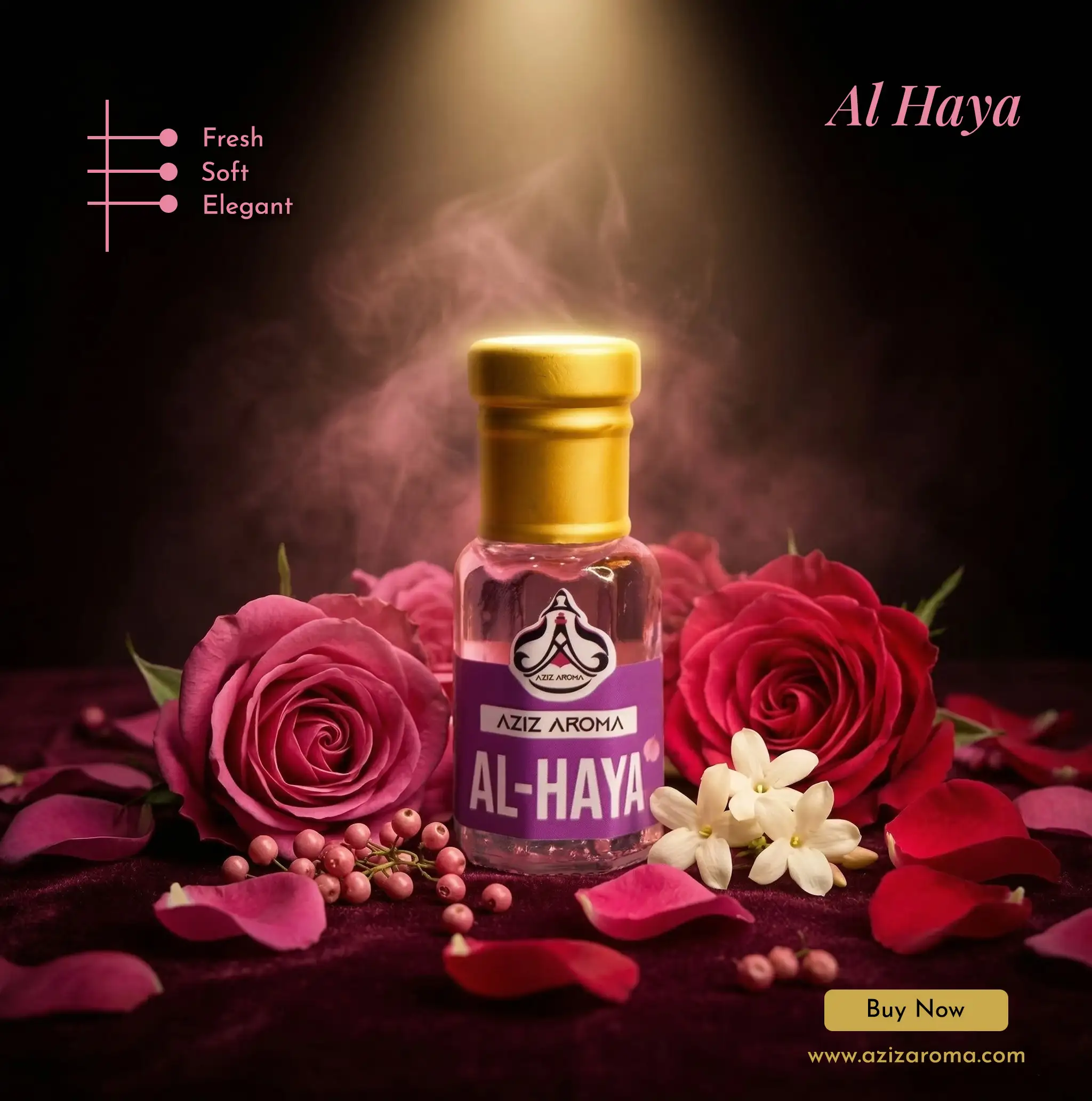 Al-Haya Attar by Aziz Aroma - Premium Soft Elegant Attar